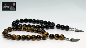 Tigers Eye & Onyx Worry Bead Set