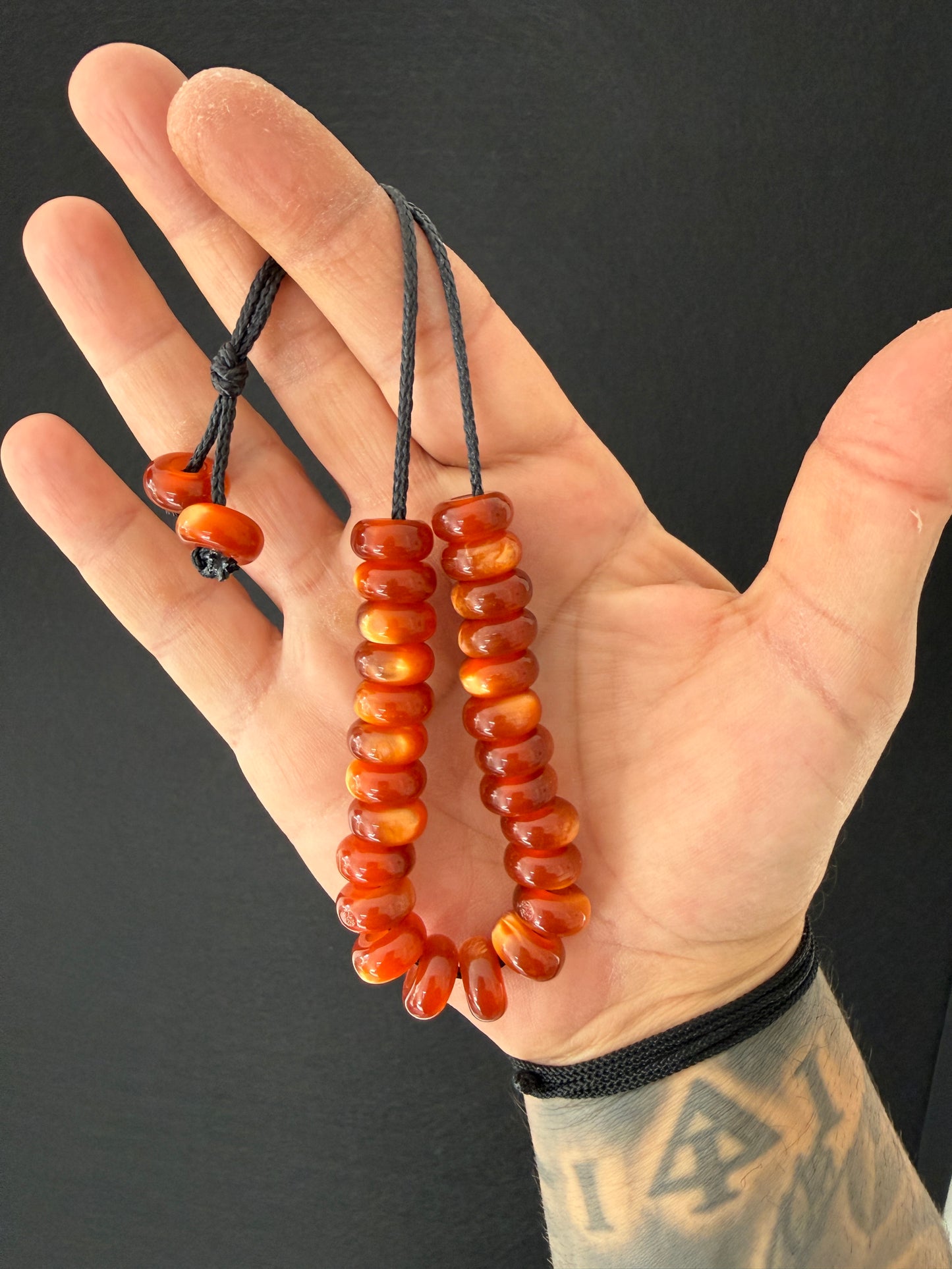 Extreme II - 33 Bead Komboloi (Kevlar & Resin)