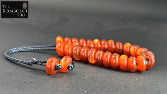 Extreme II - 33 Bead Komboloi (Kevlar & Resin)