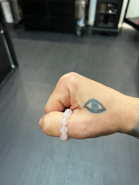 Rose Quartz Worry Bead Ring / Anxiety Ring MK2