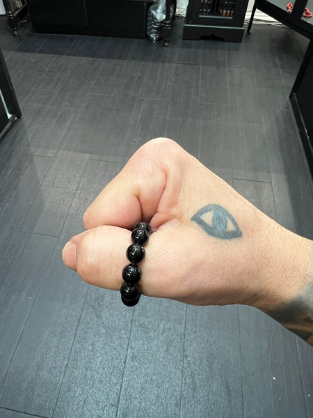 Onyx Worry Bead Ring / Anxiety Ring MK2