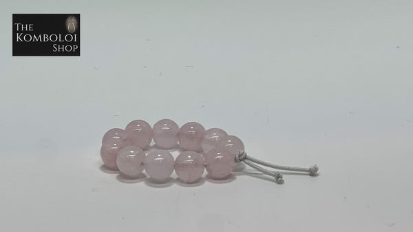 Rose Quartz Worry Bead Ring / Anxiety Ring MK2