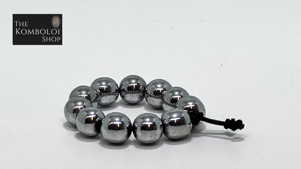 Hematite (Electroplated) Worry Bead Ring / Anxiety Ring MK2