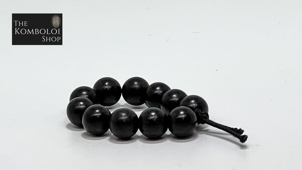 Ebony Worry Bead Ring / Anxiety Ring MK2