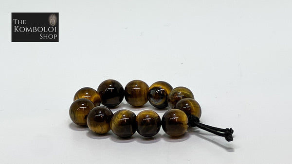 Tigers Eye Worry Bead Ring / Anxiety Ring MK2
