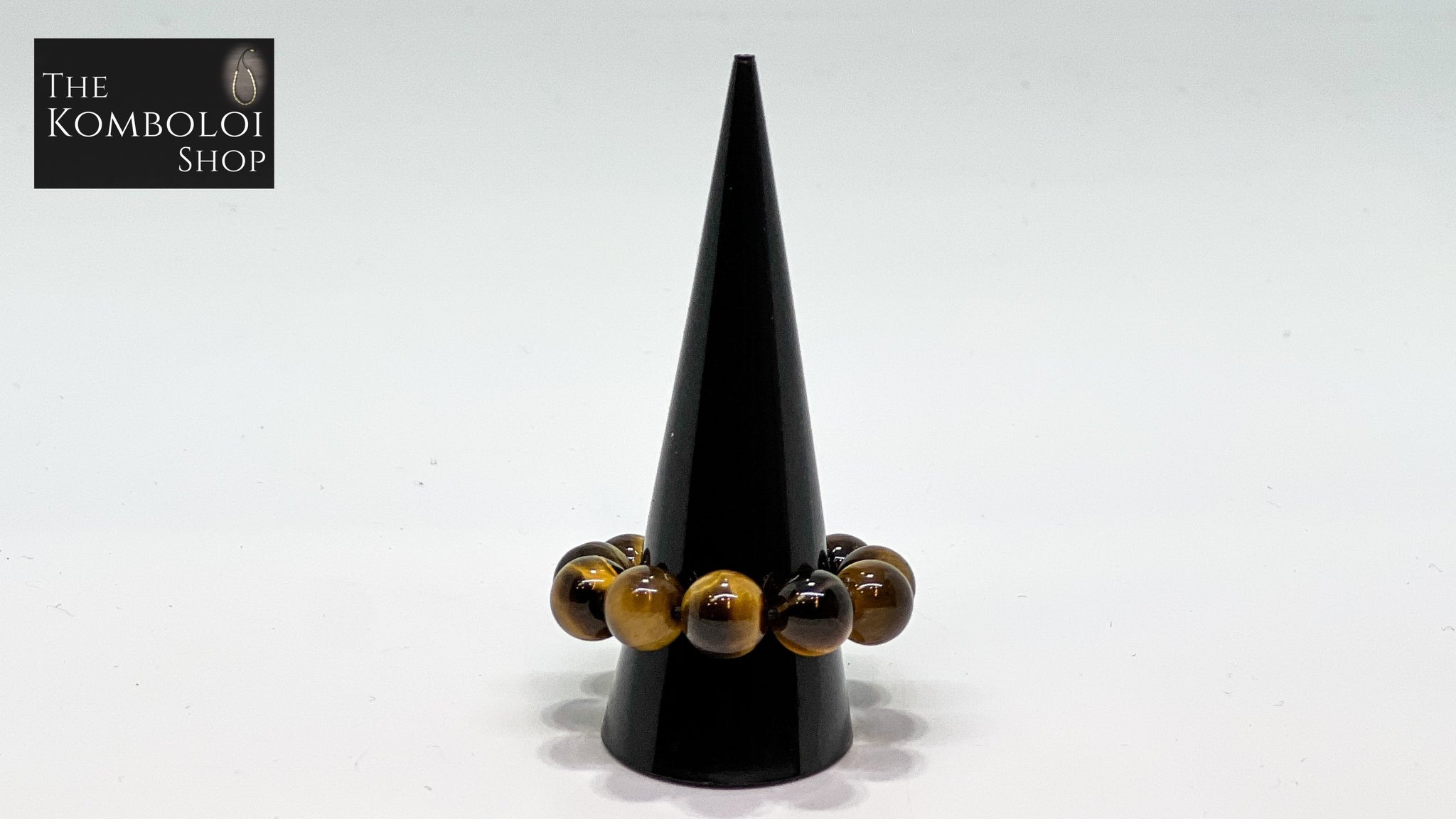 Tigers Eye Worry Bead Ring / Anxiety Ring MK2