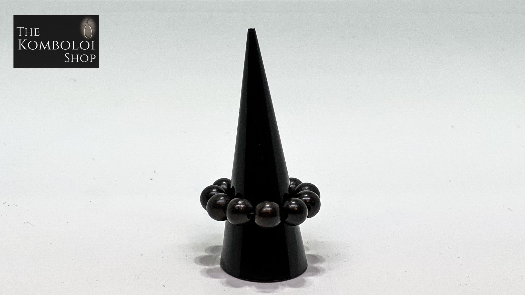 Ebony Worry Bead Ring / Anxiety Ring MK2