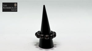 Ebony Worry Bead Ring / Anxiety Ring MK2