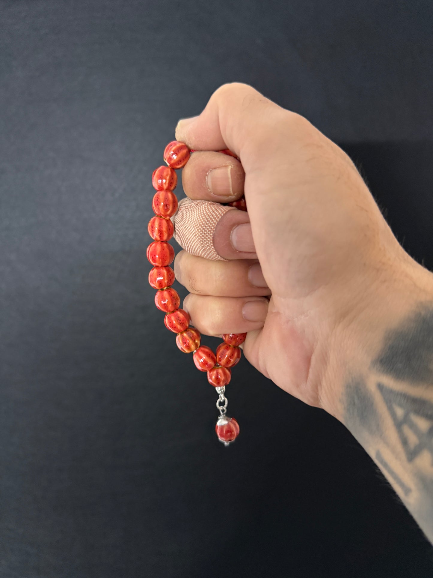 Porcelain Compact Worry Beads