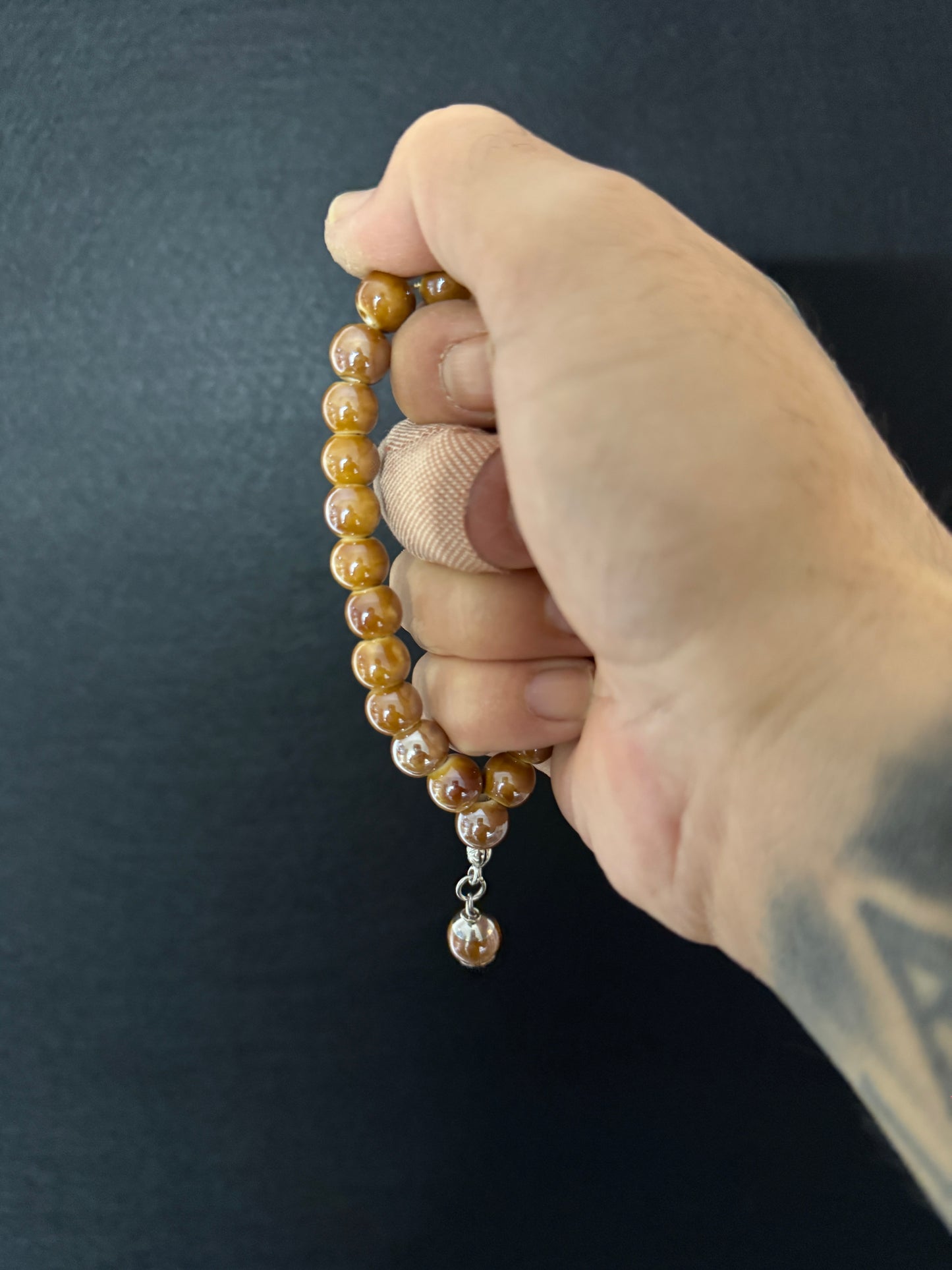 Porcelain Compact Worry Beads