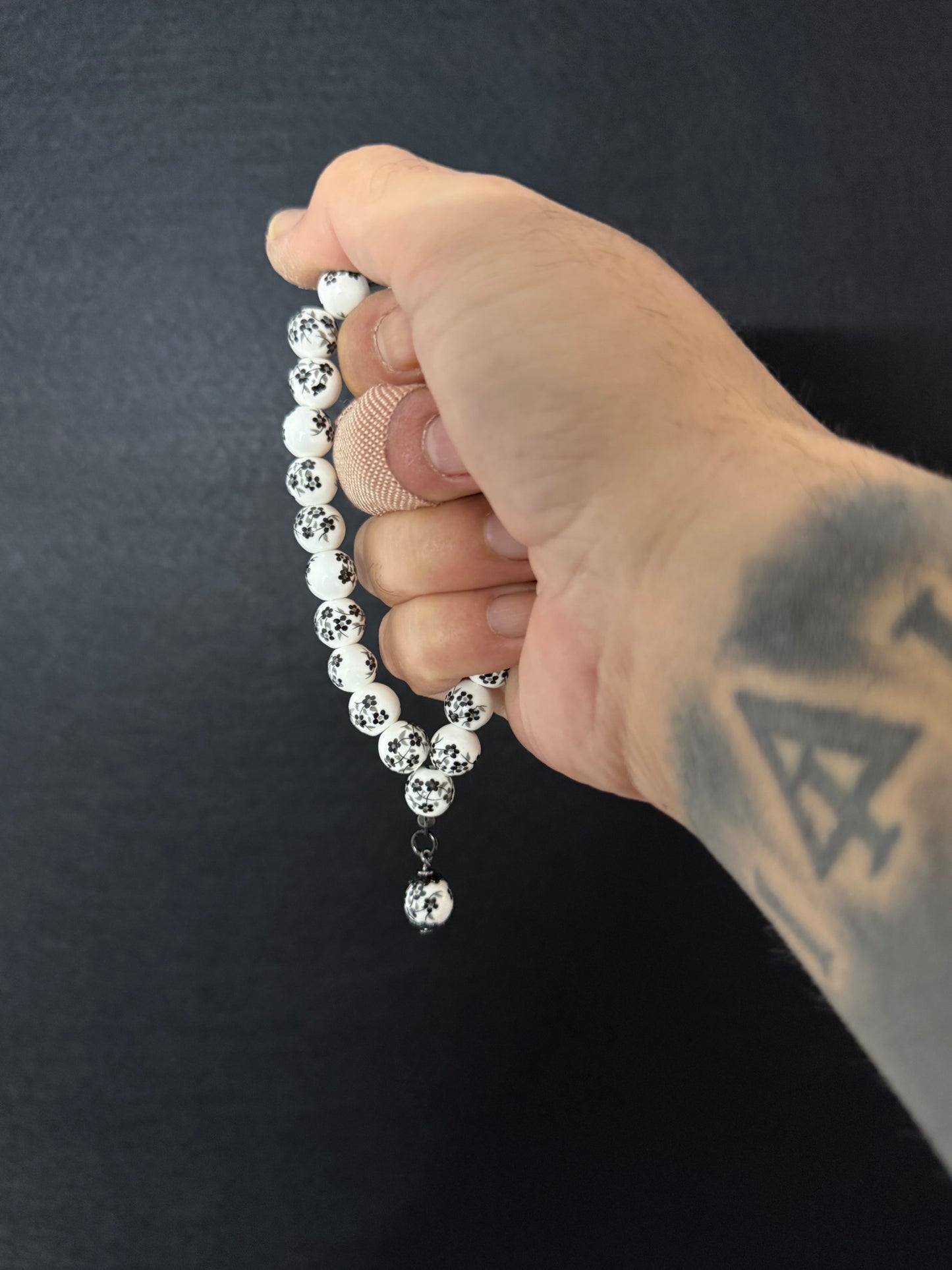 Porcelain Compact Worry Beads