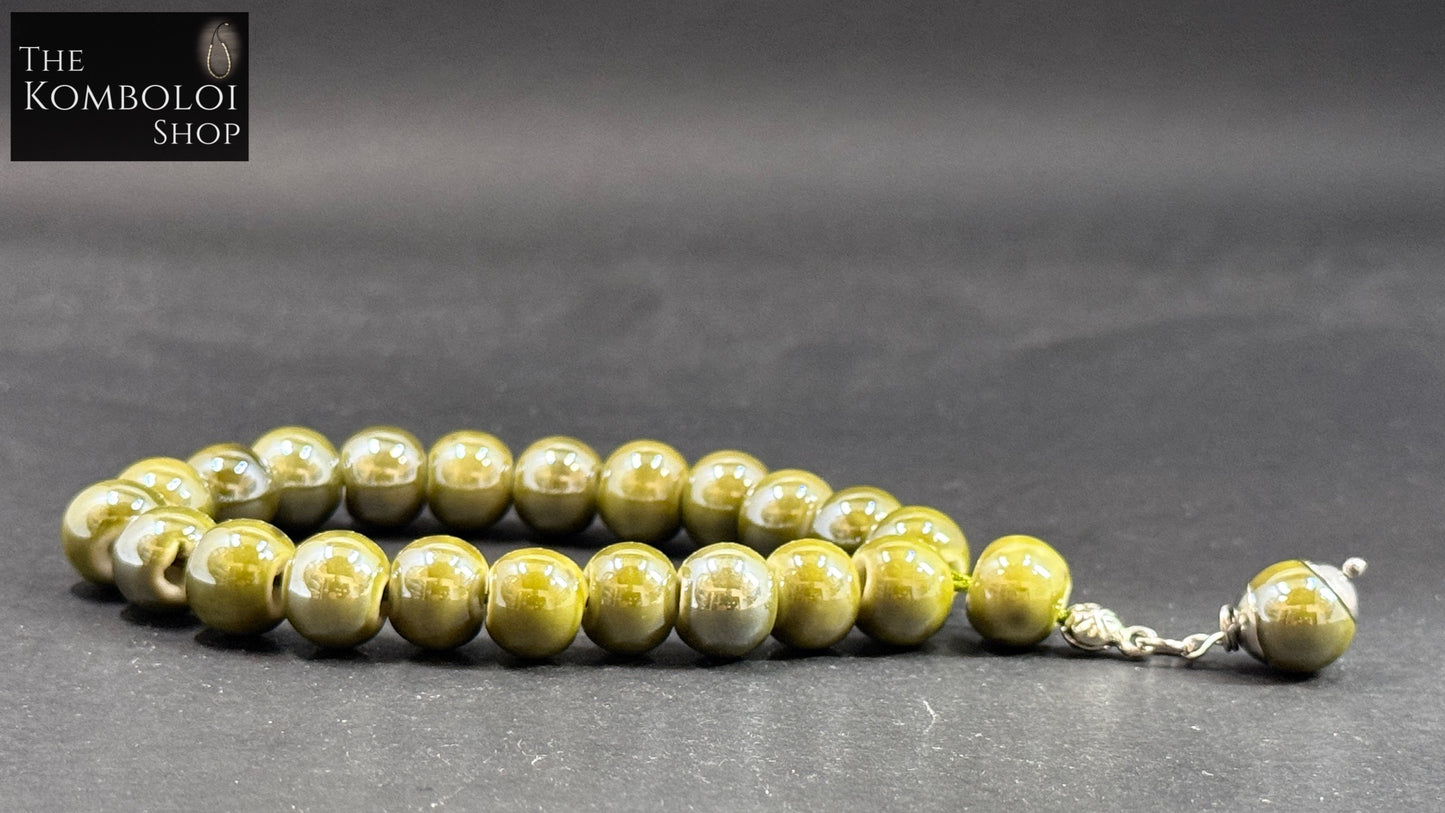 Porcelain Compact Worry Beads