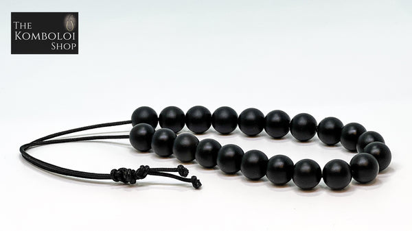 Gothic Series Matte Black Onyx Worry Beads - Wearable MK3 (Long)