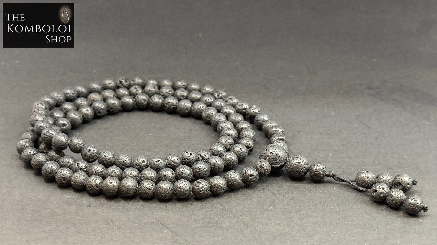 108 Bead Volcanic Lava Mala