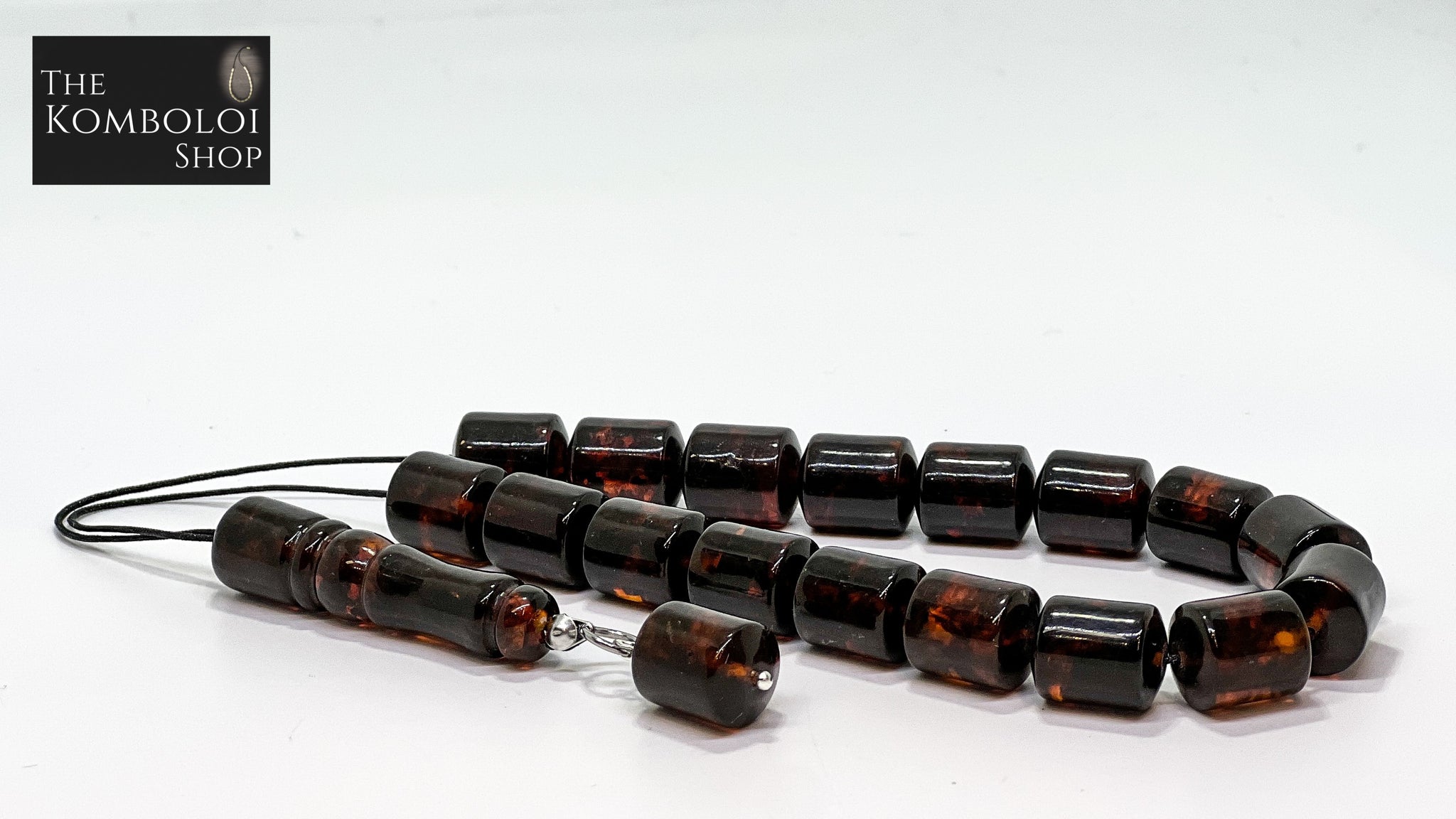 Pressed Baltic Amber Komboloi / Worry Beads