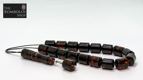 Pressed Baltic Amber Komboloi / Worry Beads