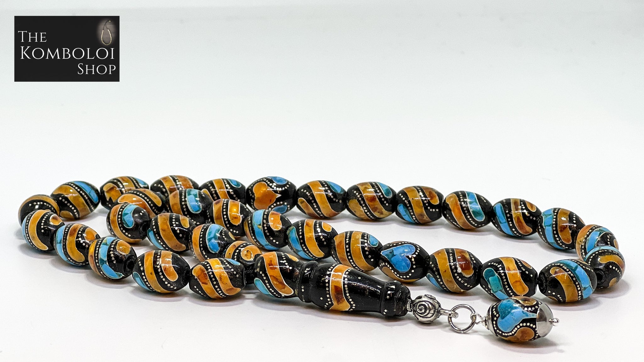 Yusuri (Black Coral) 33 Bead Worry Beads