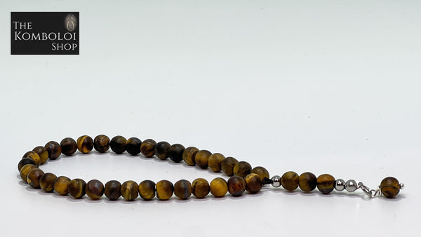 Matte Tigers Eye Mini Worry Beads