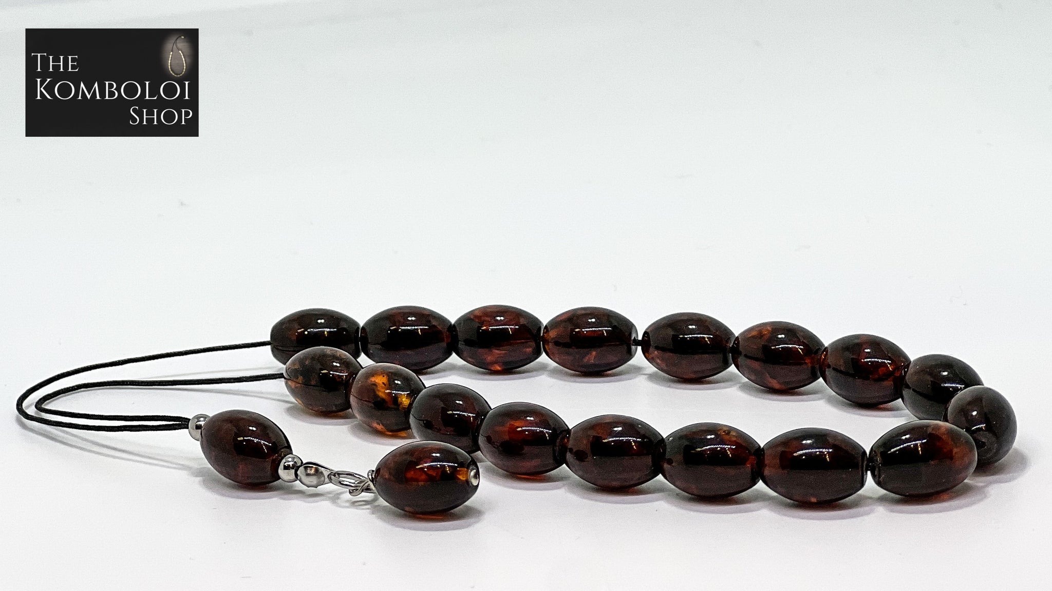 Pressed Baltic Amber Komboloi / Worry Beads