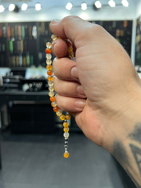 Carnelian Mini Worry Beads