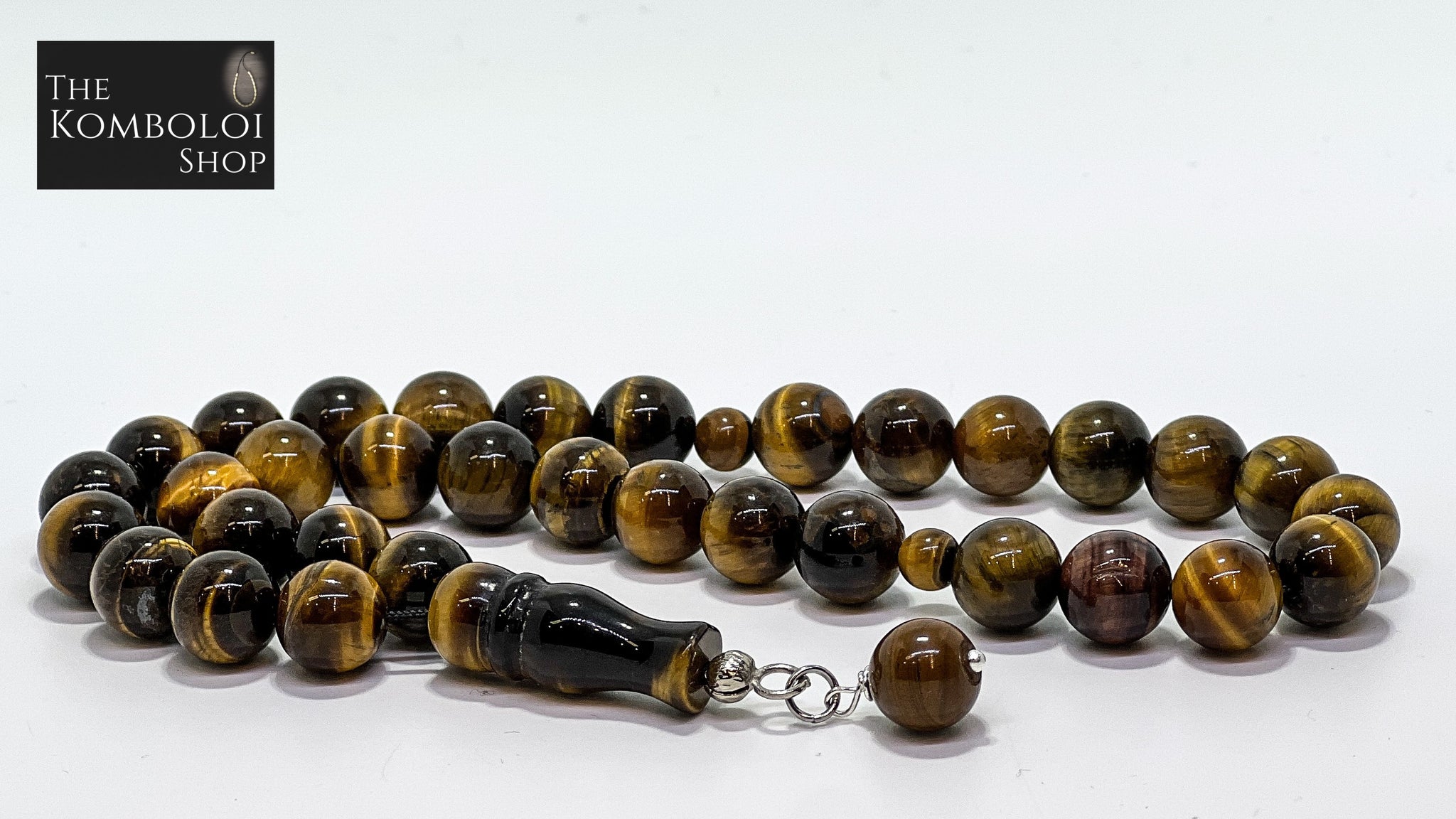 Tigers Eye 33 Bead Worry Beads