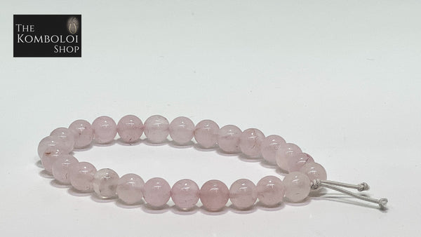 Rose Quartz Wearable Worry Beads MK II