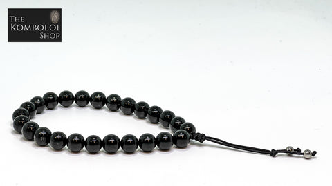 Black Tourmaline Worry Beads - Wearable MK3 (Short)