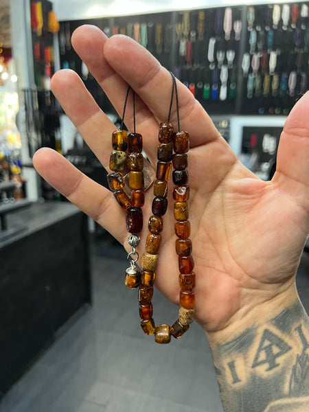 Baltic Amber 33 Bead Komboloi