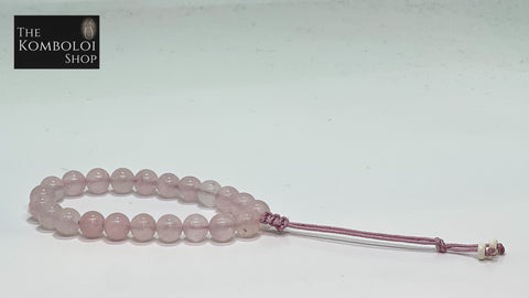 Rose Quartz Worry Beads - Wearable MK3 (Short)