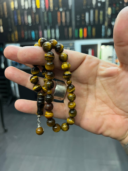 Tigers Eye 33 Bead Worry Beads