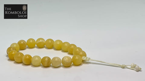 Natural Yellow Jade Worry Beads - Wearable MK3 (Short)
