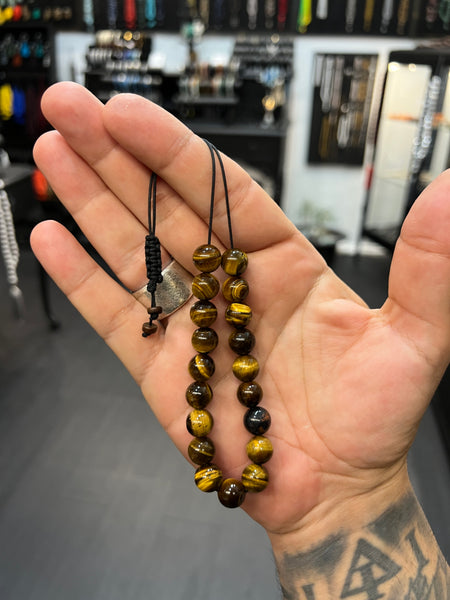 Tigers Eye Worry Beads - Wearable MK3 (Long)
