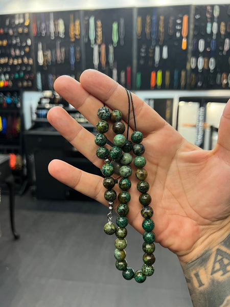 African Turquoise 33 Bead Komboloi / Worry Beads