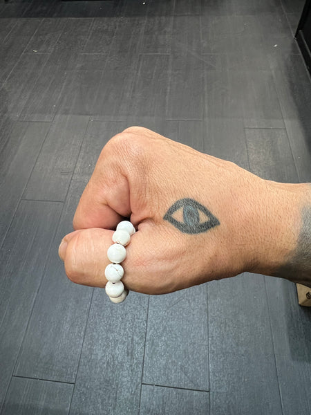 Howlite Worry Bead / Anxiety Ring