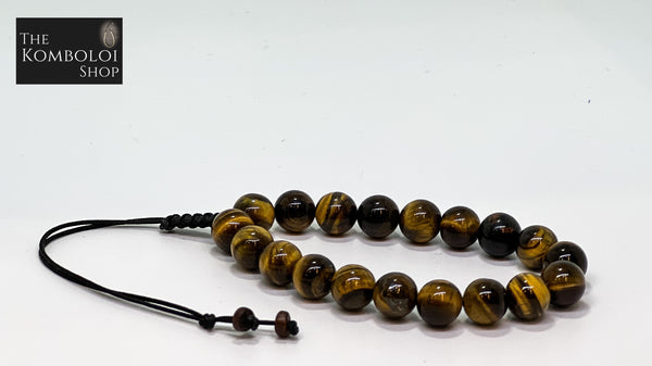 Tigers Eye Worry Beads - Wearable MK3 (Long)