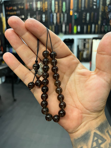 Smokey Quartz Wearable Worry Beads