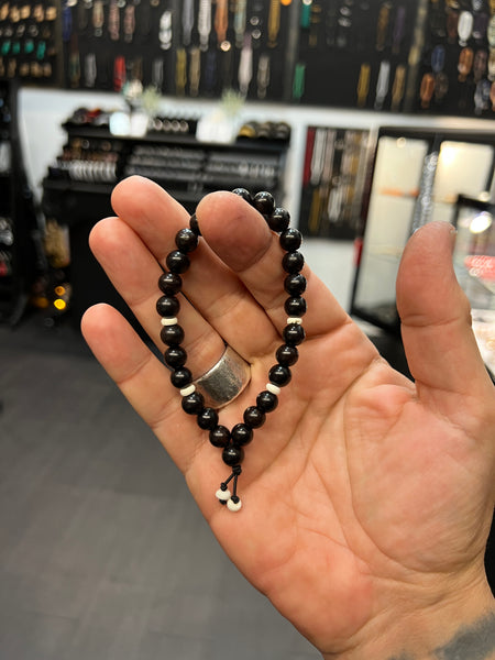 Ebony & Bone Wearable Worry Beads MK II