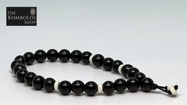 Ebony & Bone Wearable Worry Beads MK II