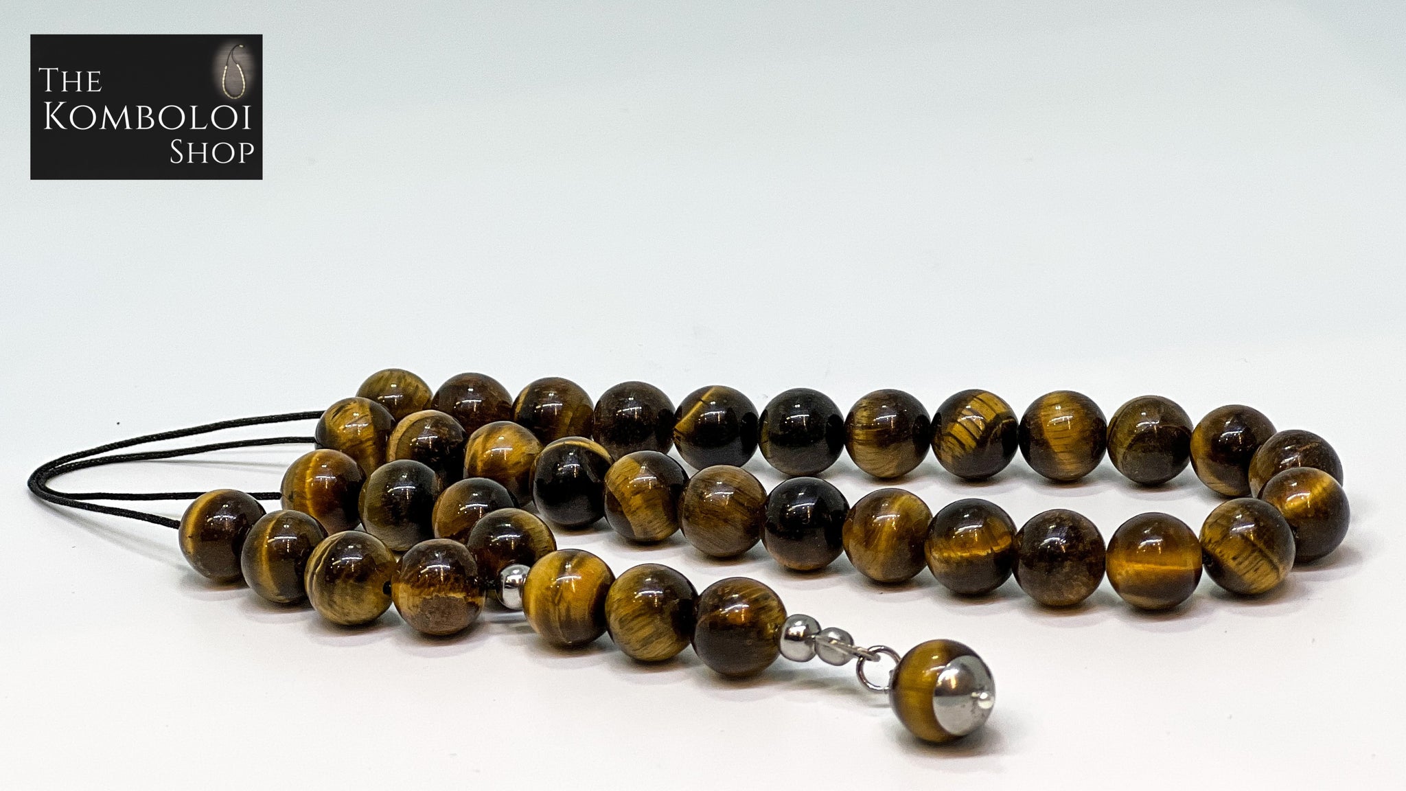 Yellow Tiger’s Eye 33 Bead Komboloi