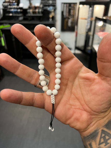 White Jade Worry Beads - Wearable MK3 (Short)
