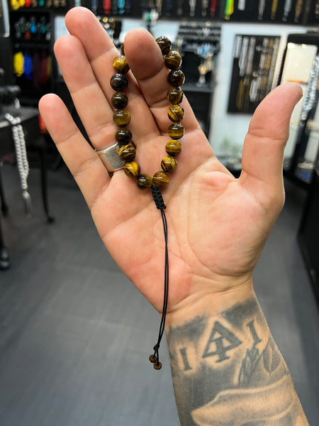 Tigers Eye Worry Beads - Wearable MK3 (Long)