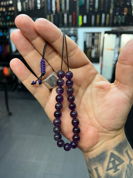 Amethyst Worry Beads - Wearable MK3 (Long)