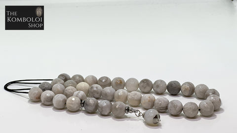Faceted Agate 33 Bead Komboloi / Worry Beads