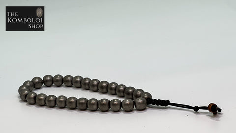 Electroplated Matte Hematite Worry Beads - Wearable MK3 (Short)