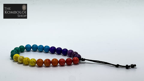 Howlite Chakra Worry Beads - Wearable MK3 (Short)
